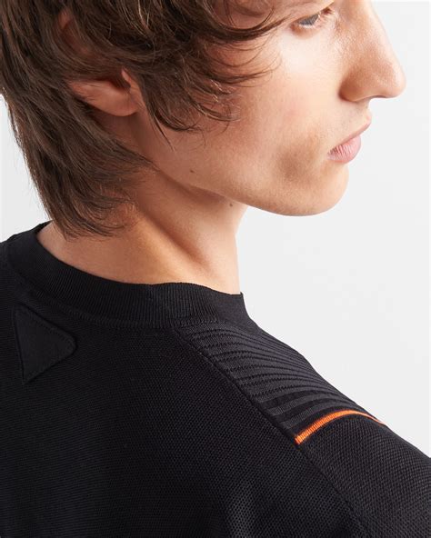 maglie estive prada|Maglia in seta cotone .